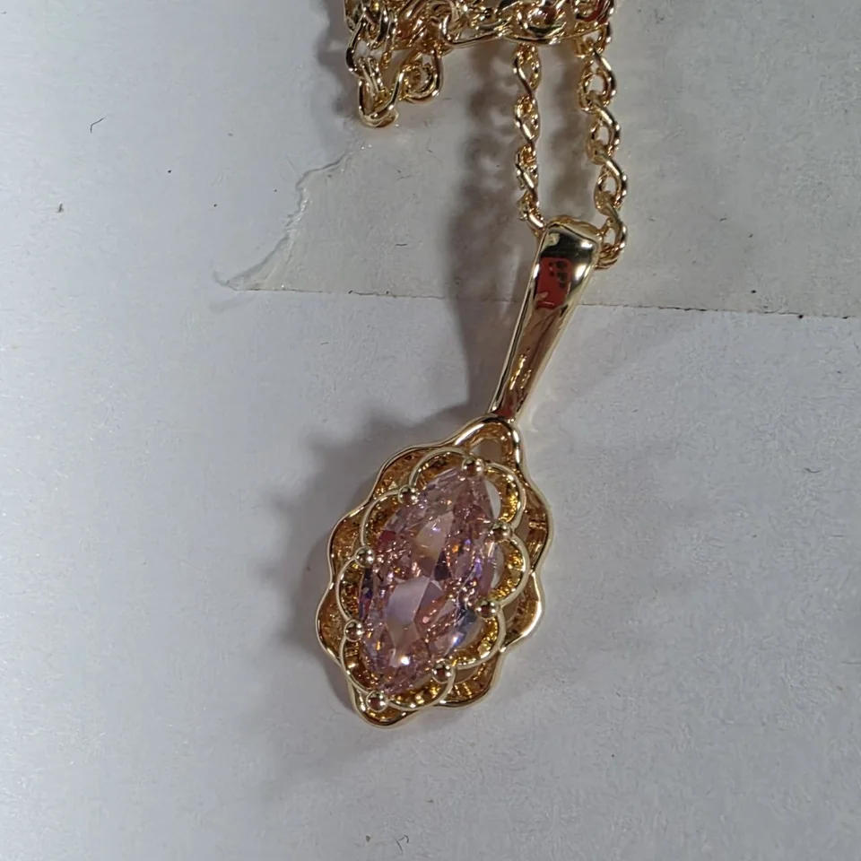 Marjon bijuteriya pushti tilla yugurtirilgan, rasm 3