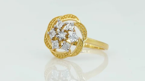 Uzuk Kumush 925 brilliant (Tilla yugurtirilgan)