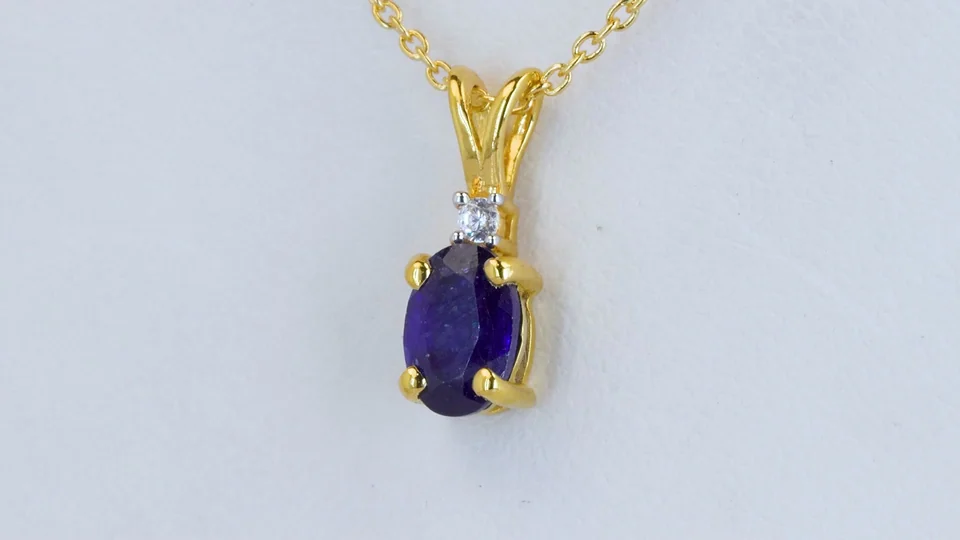 Marjon Kumush 925 Madagaskar safir va oq zirkon, rasm 4