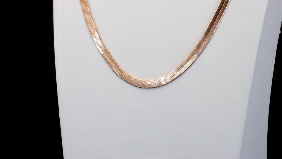 Zanjir, 18K pushti tilla, bijuteriya, rasm 4