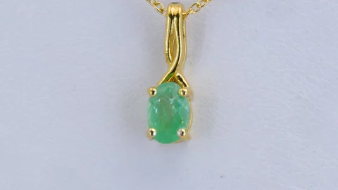 Подвеска Серебро 925 Эфиопский изумруд
