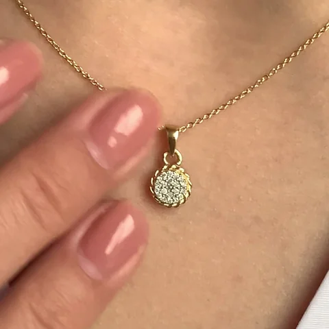 Ziraklar Kumush 925 Brilliant (tilla yugurtirilgan)