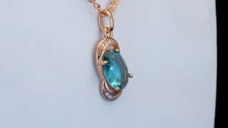 Подвеска розовая позолота 18 карат, бижутерия, фото 6