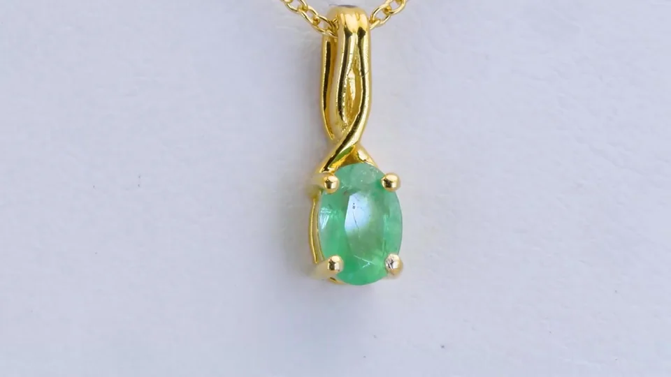Подвеска Серебро 925 Эфиопский изумруд, фото 5