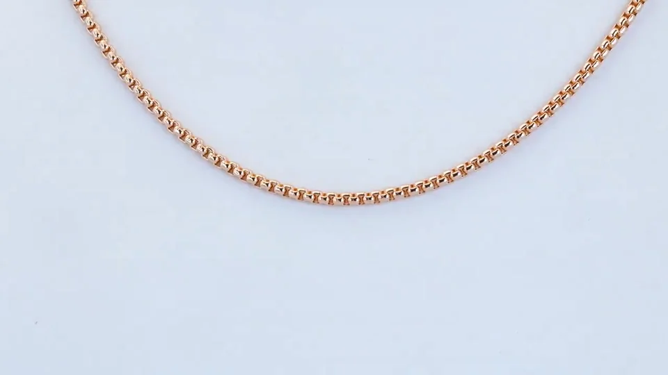 Zanjir, 18K pushti tilla, bijuteriya, rasm 9