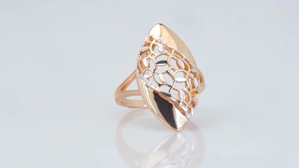 Uzuk bijuteriya 18 karat pushti tilla yugurtirilgan, rasm 13