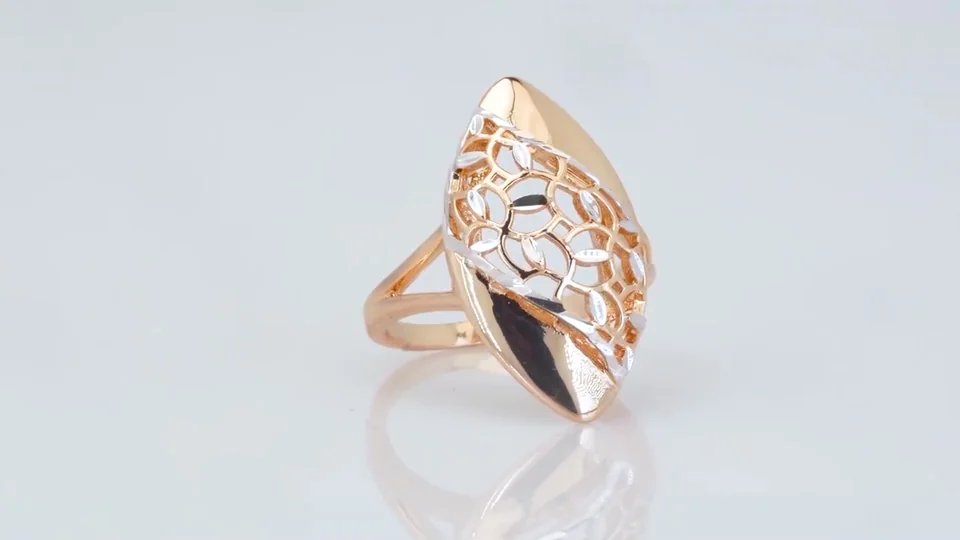 Uzuk bijuteriya 18 karat pushti tilla yugurtirilgan, rasm 12