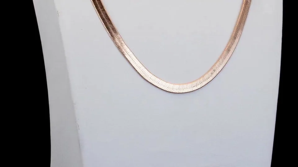 Zanjir, 18K pushti tilla, bijuteriya, rasm 13