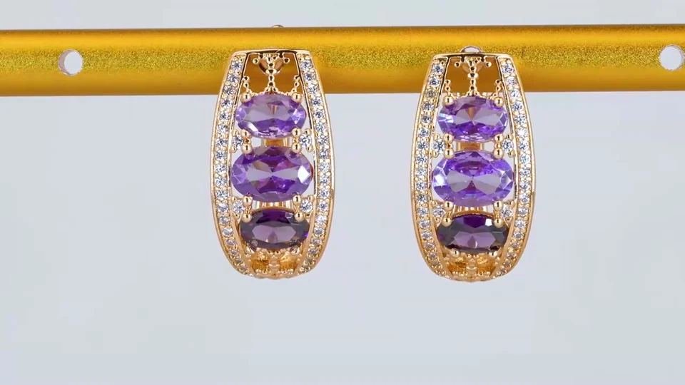 Серьги розовая позолота 18 карат, бижутерия, фото 10