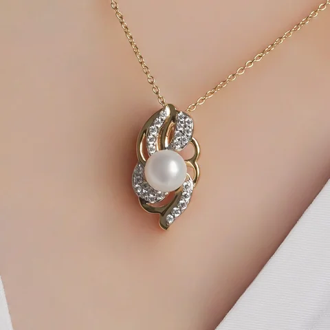 Marjon Kumush 925 Oq Marvarid (Tilla Yugurtirilgan)