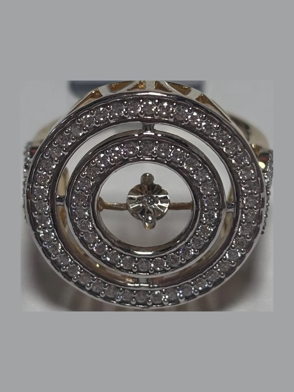 Uzuk Kumush 925 Brilliant Sirkan (Tilla yugurtirilgan), rasm 5