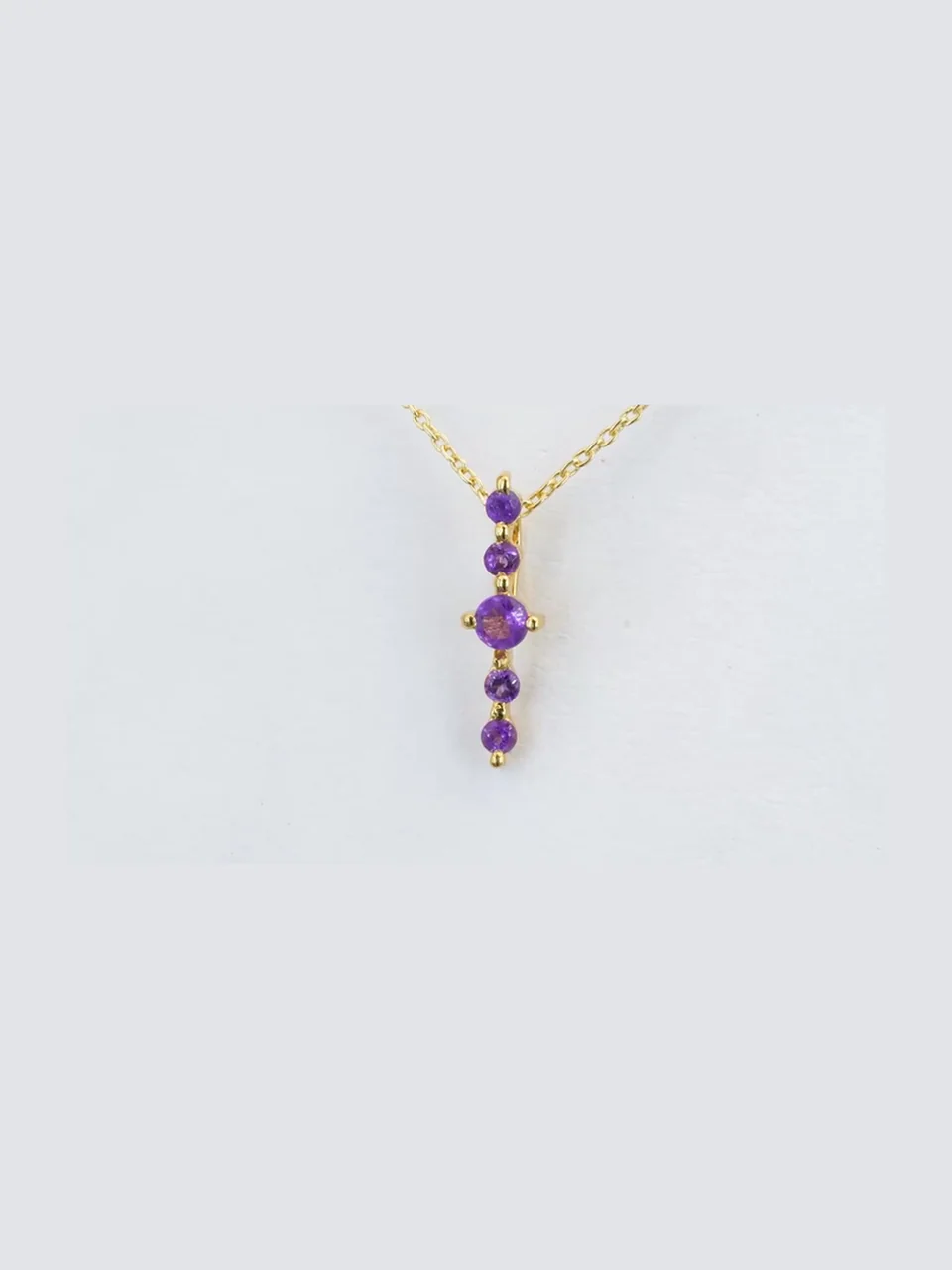 Подвеска Серебро 925 Африканский Аметист (Позолота), фото 13