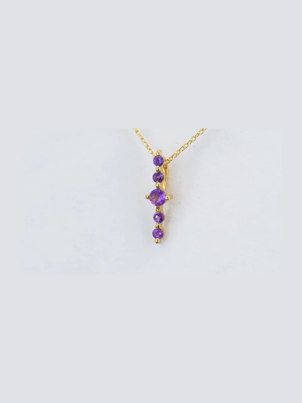Подвеска Серебро 925 Африканский Аметист (Позолота), фото 14