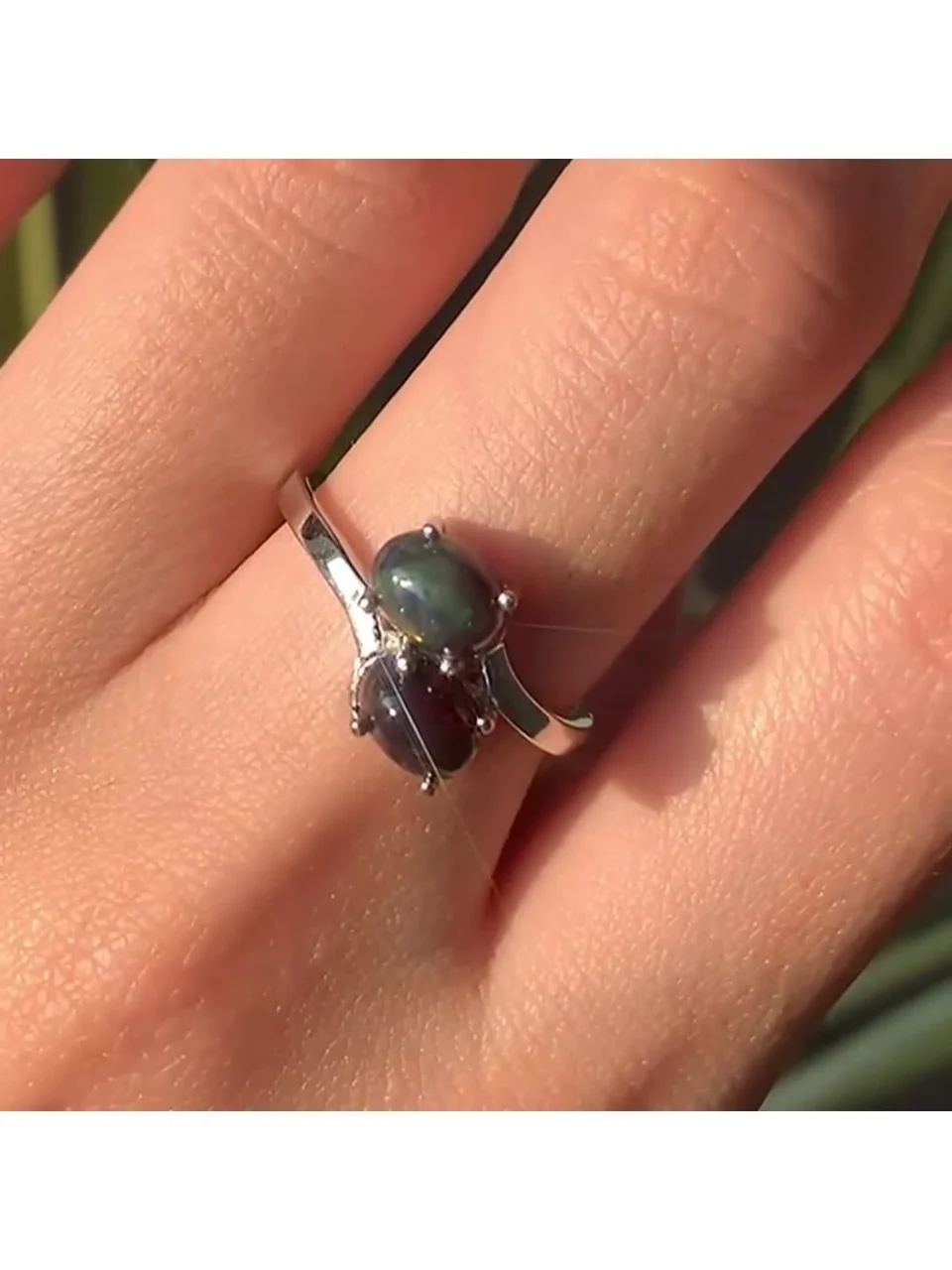 Uzuk Kumush 925 Tovus Opal, rasm 5
