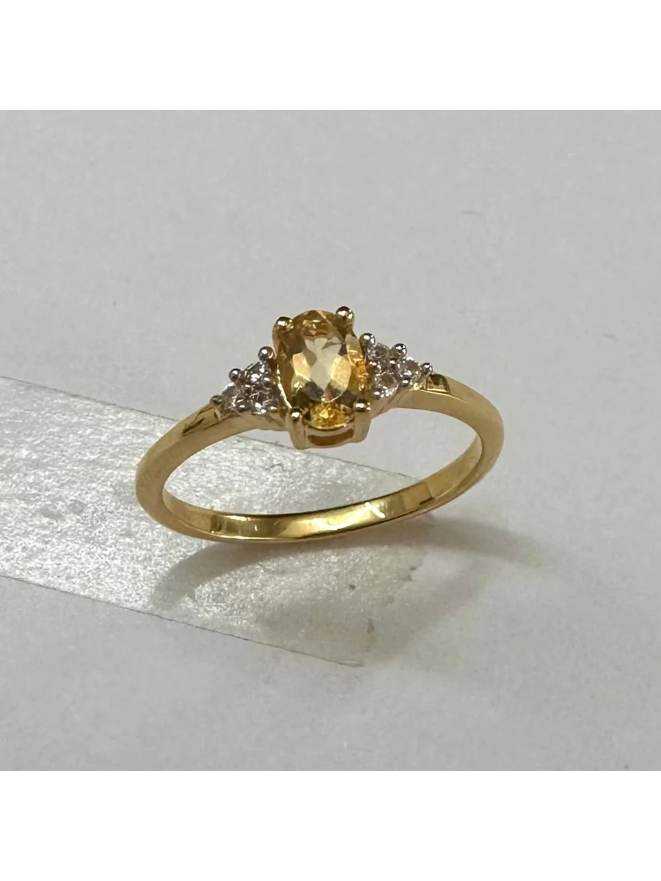 Uzuk Kumush 925 Sitrin (Tilla), rasm 10