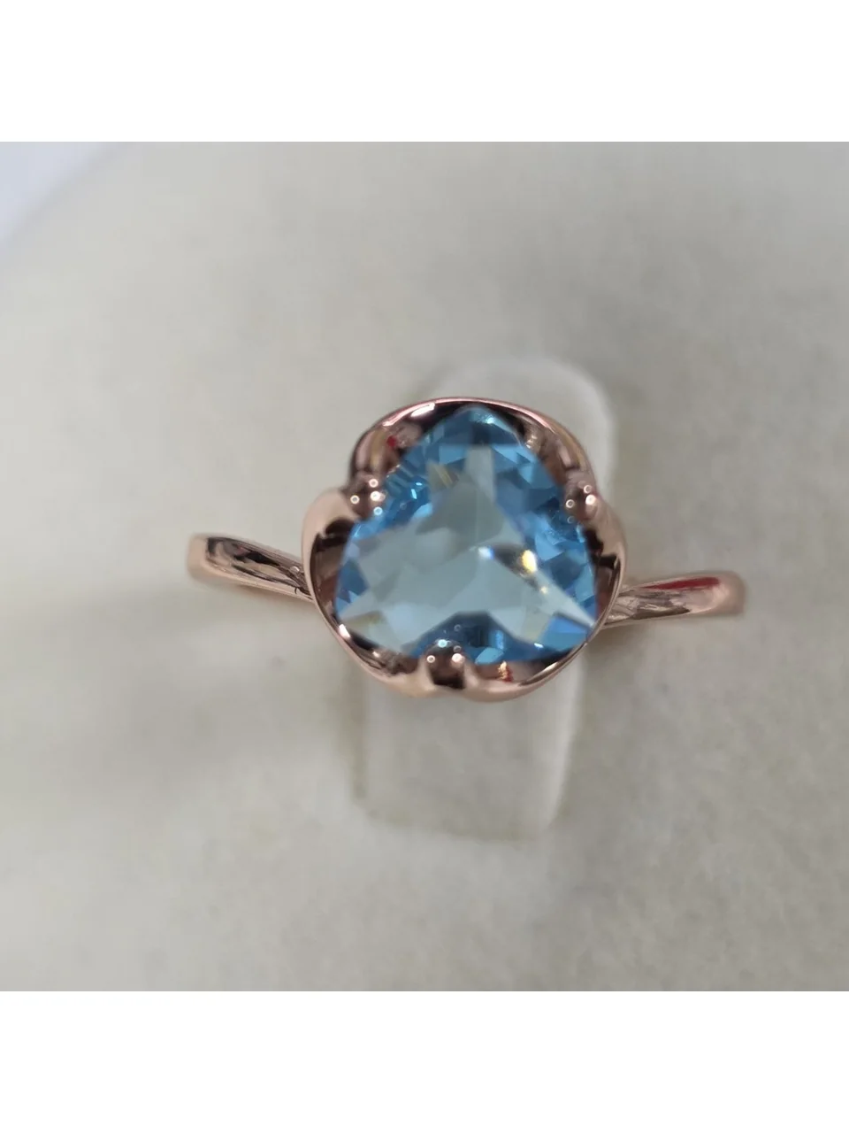 18 karat pushti tilla yugurtirilgan Bijuteriya uzuk, rasm 4