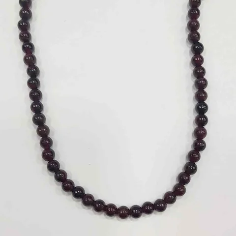 Tabiiy granat marjon, qulfi kumush