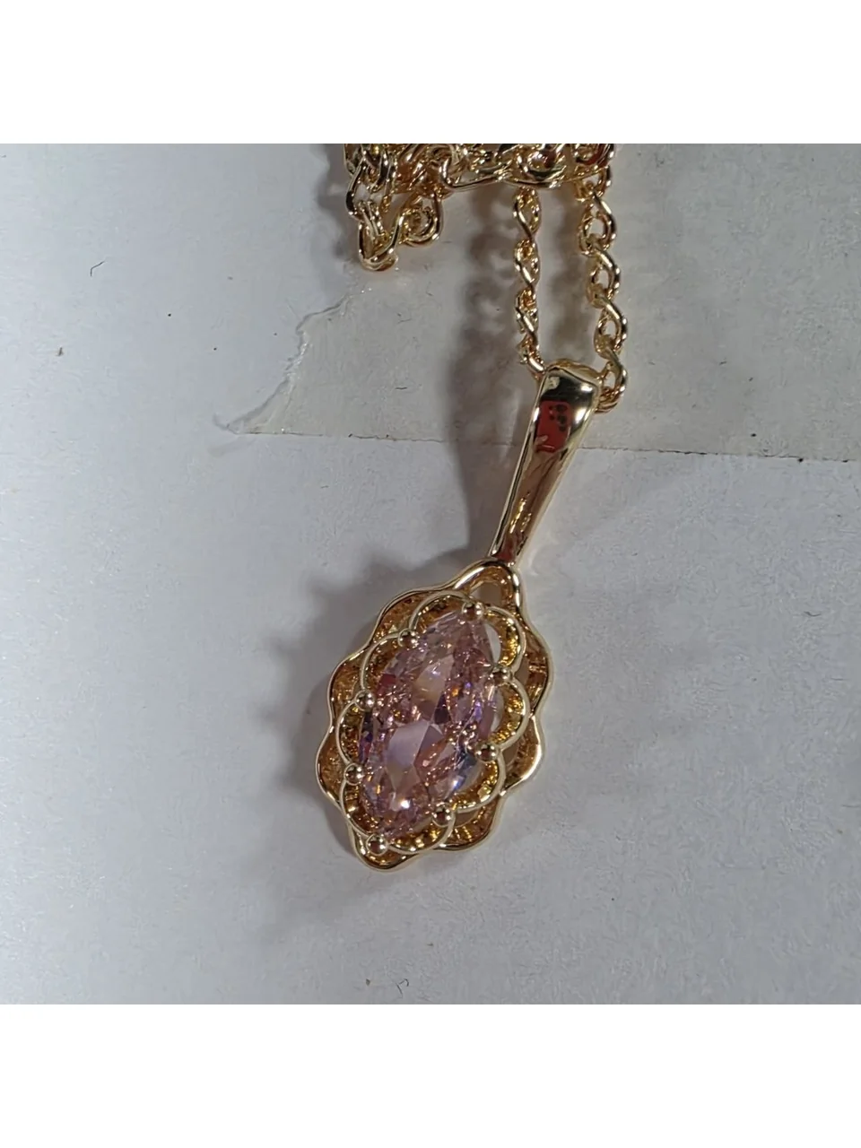 Marjon bijuteriya pushti tilla yugurtirilgan, rasm 6