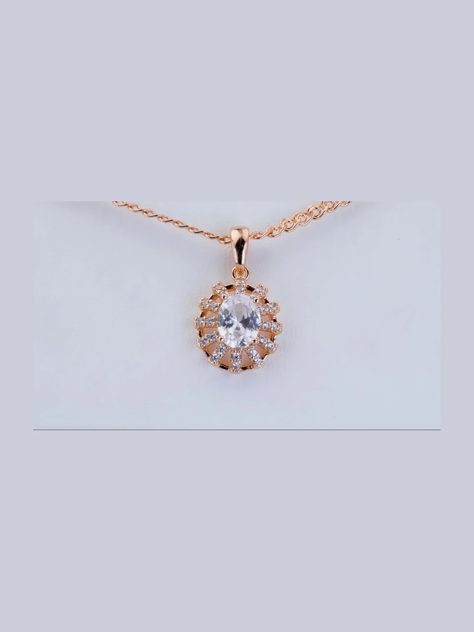 Подвеска розовая позолота 18 карат, бижутерия, фото 7
