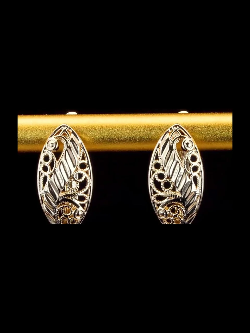 Ziraklar bijuteriya pushti tilla yugurtirilgan, rasm 6