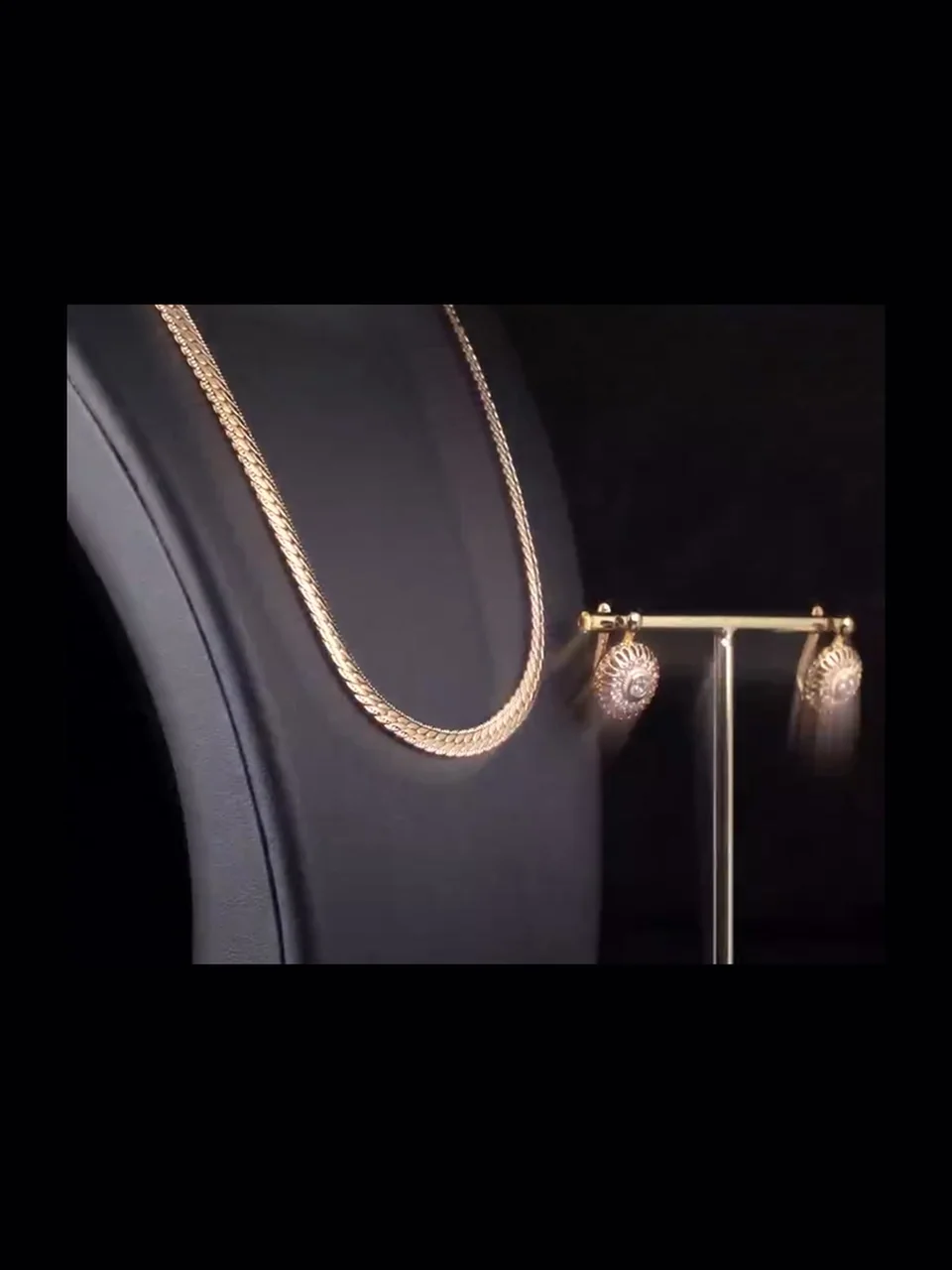 Цепь, розовая позолота 18K, бижутерия, 55 см, фото 4