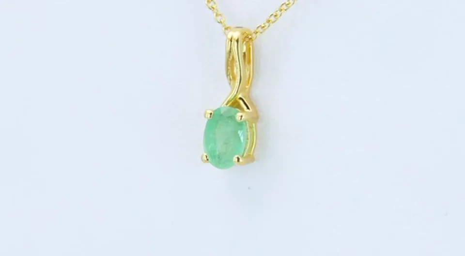 Подвеска Серебро 925 Эфиопский изумруд, фото 13