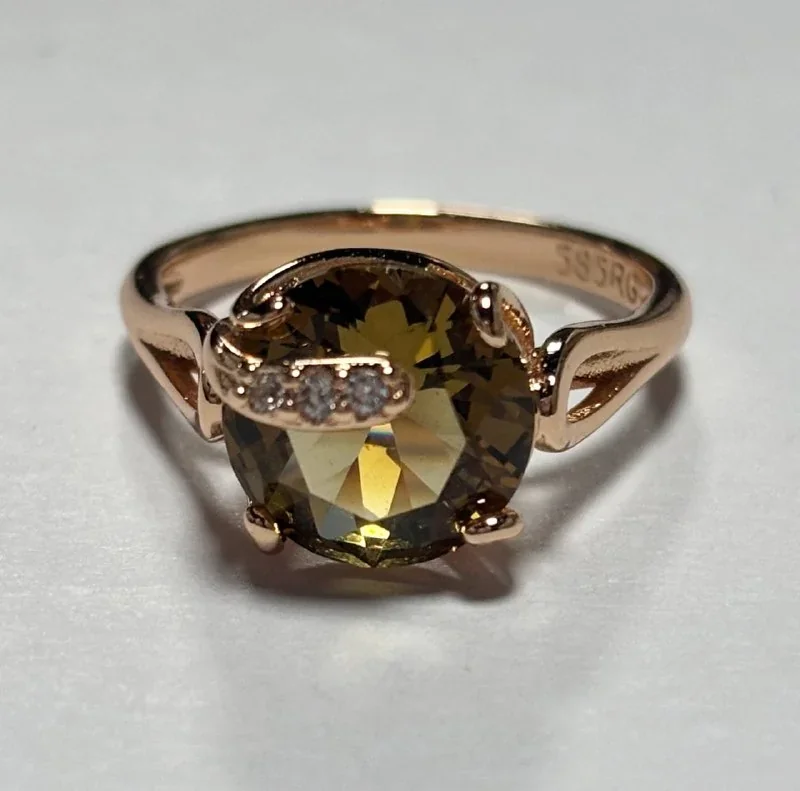 Серьги розовая позолота 18 карат, бижутерия, фото 4