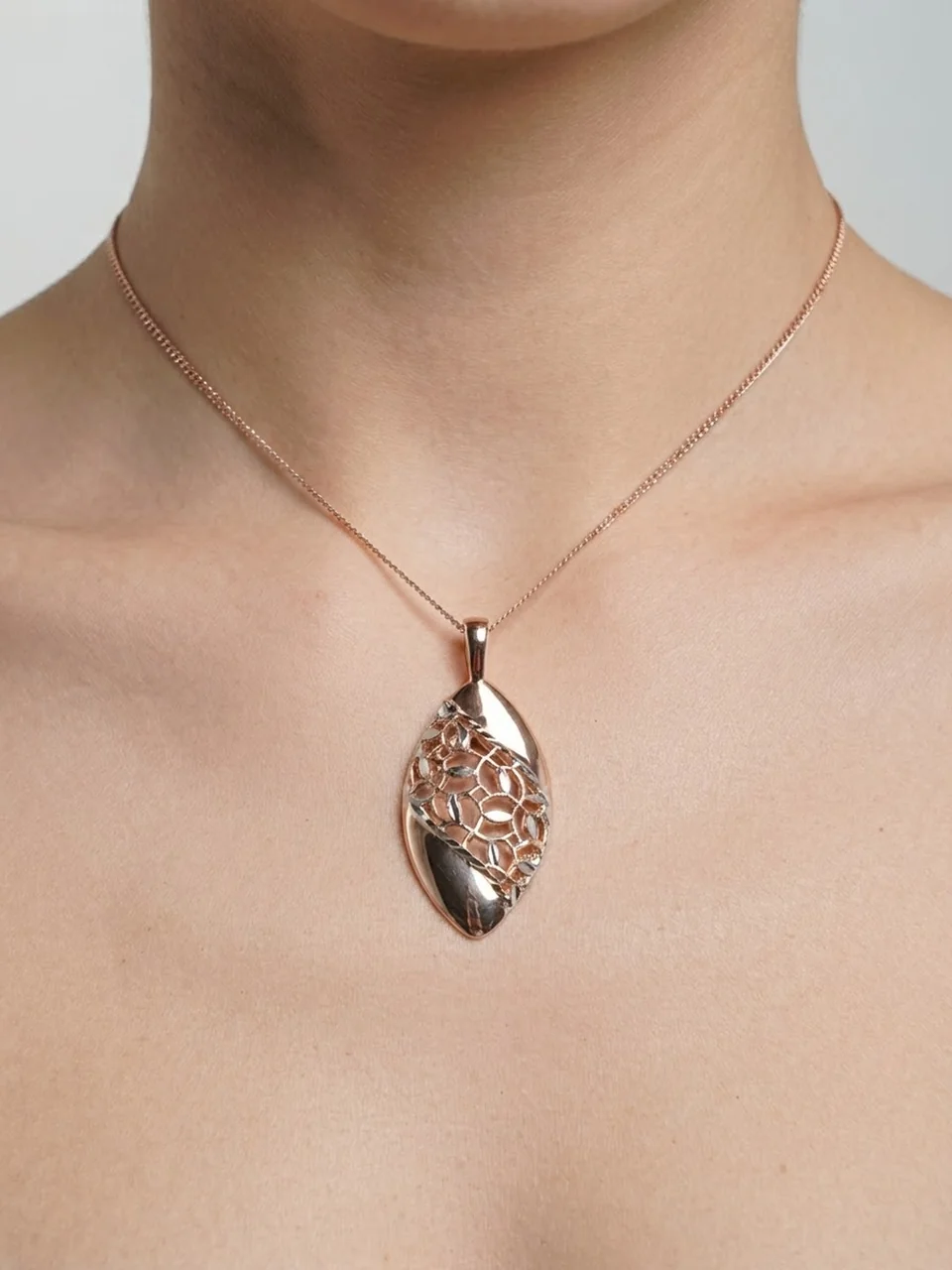 Подвеска розовая позолота 18 карат, бижутерия, фото 10