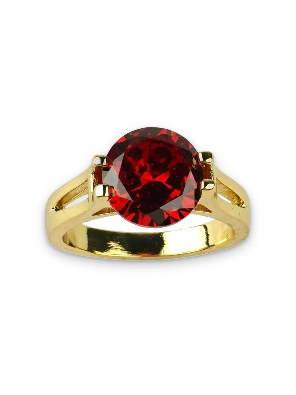 Кольцо бижутерия с фианитом, позолота 18K, фото 5