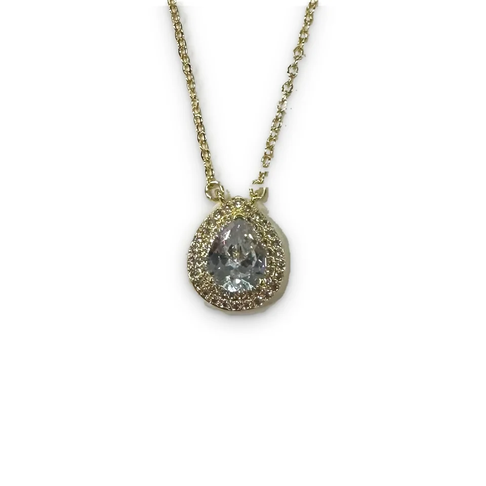Кулон бижутерия фианит позолота 18K желтое золото, фото 3