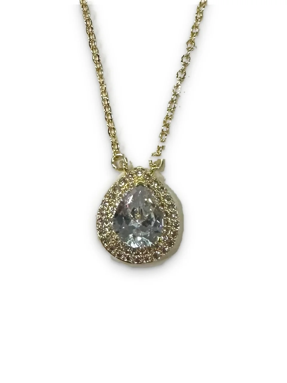 Кулон бижутерия фианит позолота 18K желтое золото, фото 4