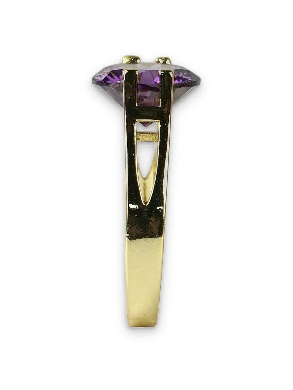 Uzuk bijuteriya Sariq tilla yugurtirilgan 18 karat Fianit, rasm 9