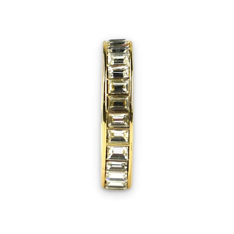 Кольцо бижутерия с фианитом, позолота 18K, фото 4
