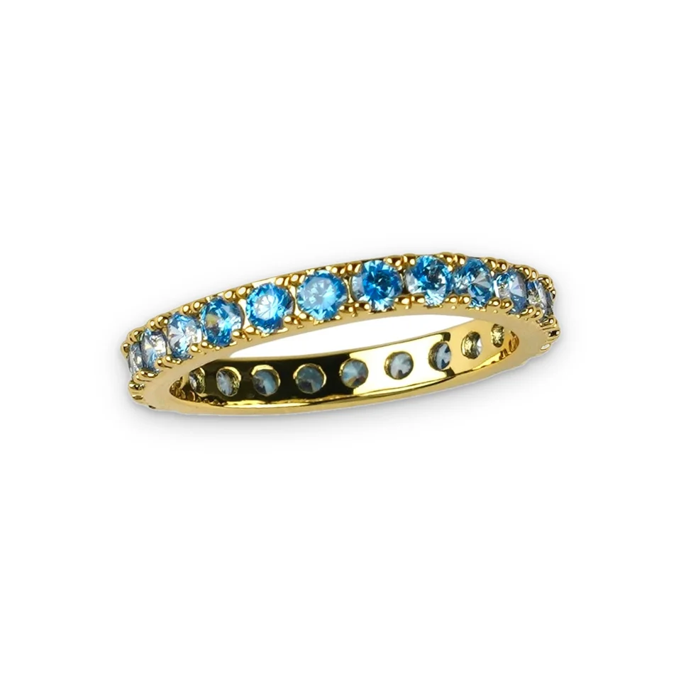 Кольцо бижутерия с фианитом, позолота 18K, фото 4