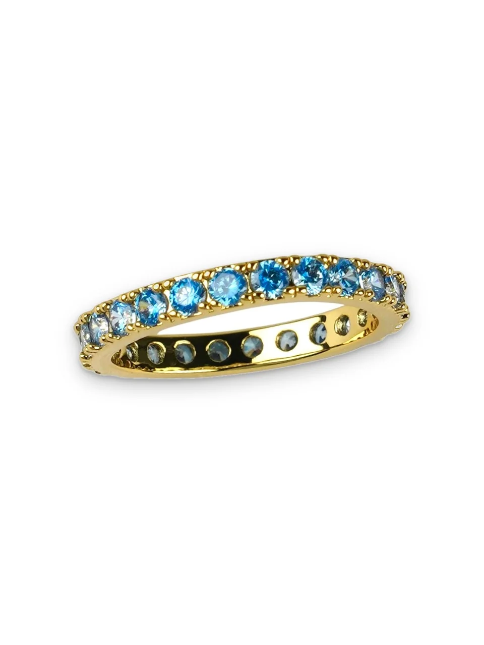 Кольцо бижутерия с фианитом, позолота 18K, фото 5