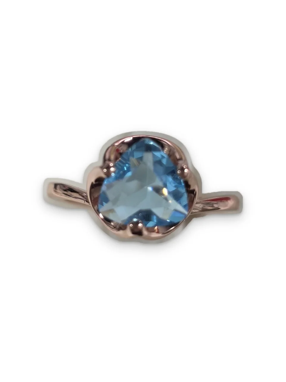 18 karat pushti tilla yugurtirilgan Bijuteriya uzuk, rasm 3