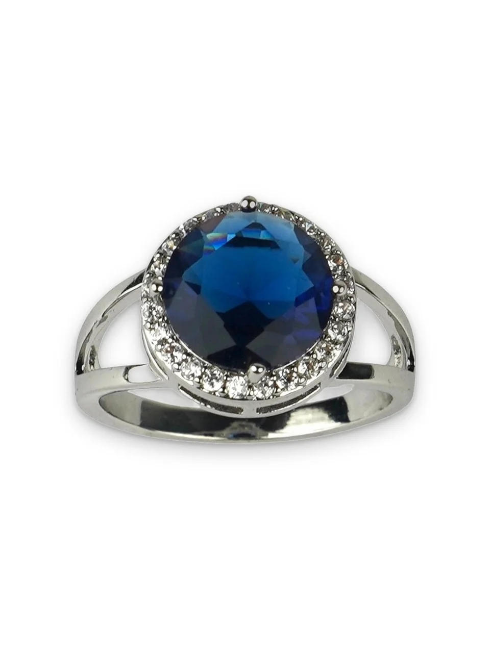 Кольцо бижутерия с фианитом, позолота 18k белое, фото 5