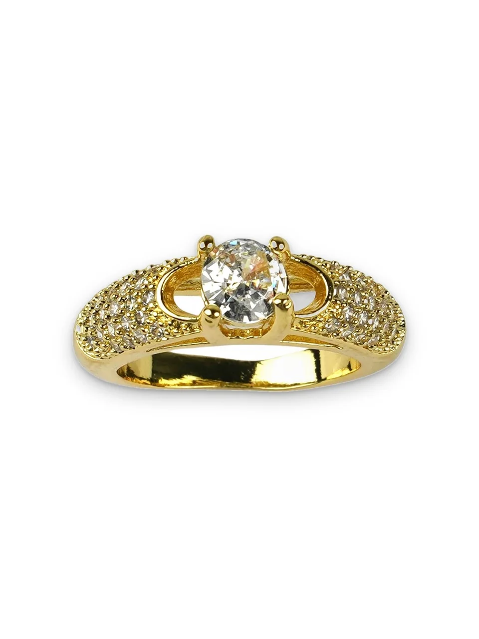 Uzuk bijuteriya Sariq tilla yugurtirilgan 18 karat Fianit, rasm 8