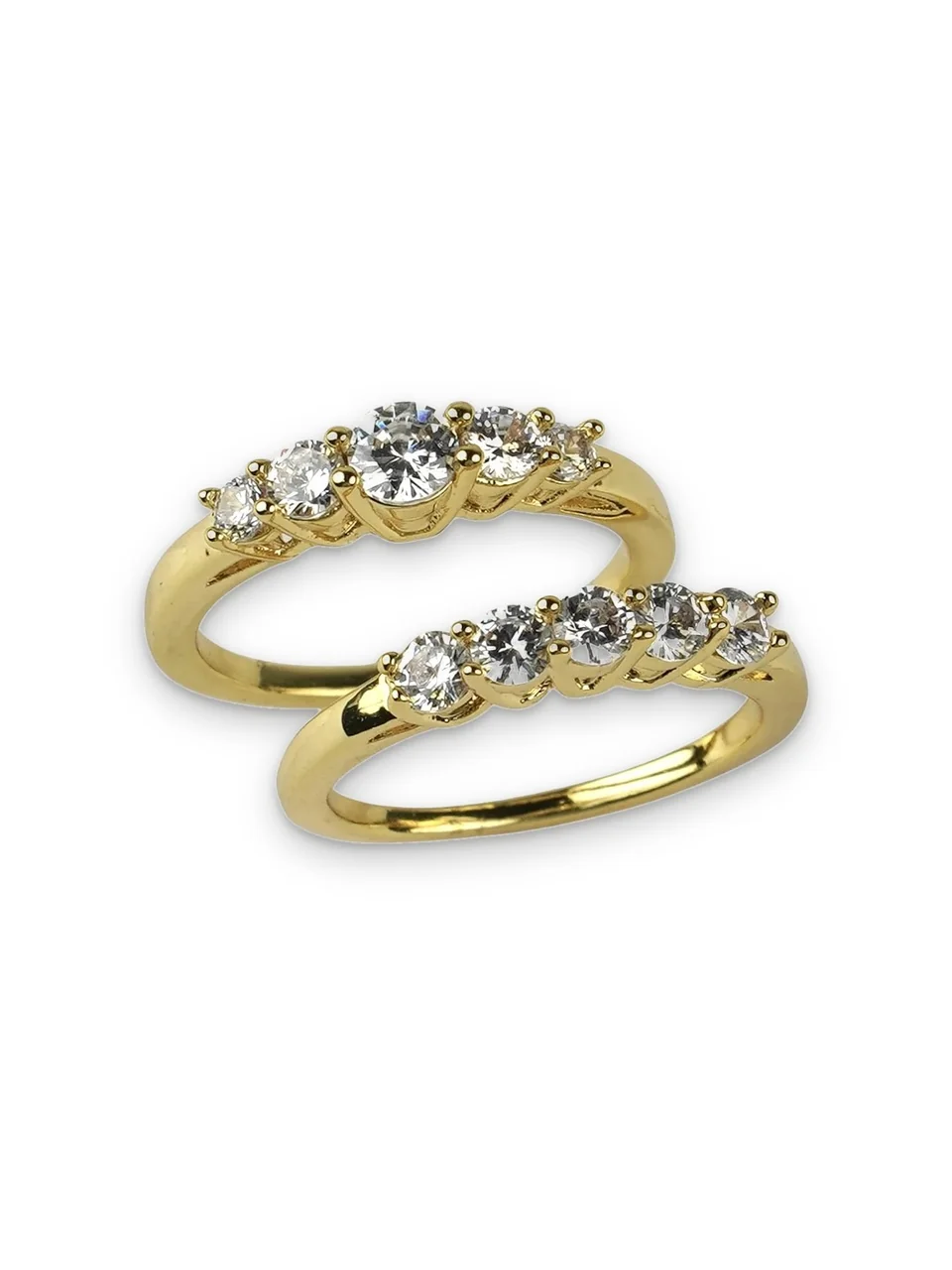 Кольцо бижутерия с фианитом, позолота 18K, фото 13