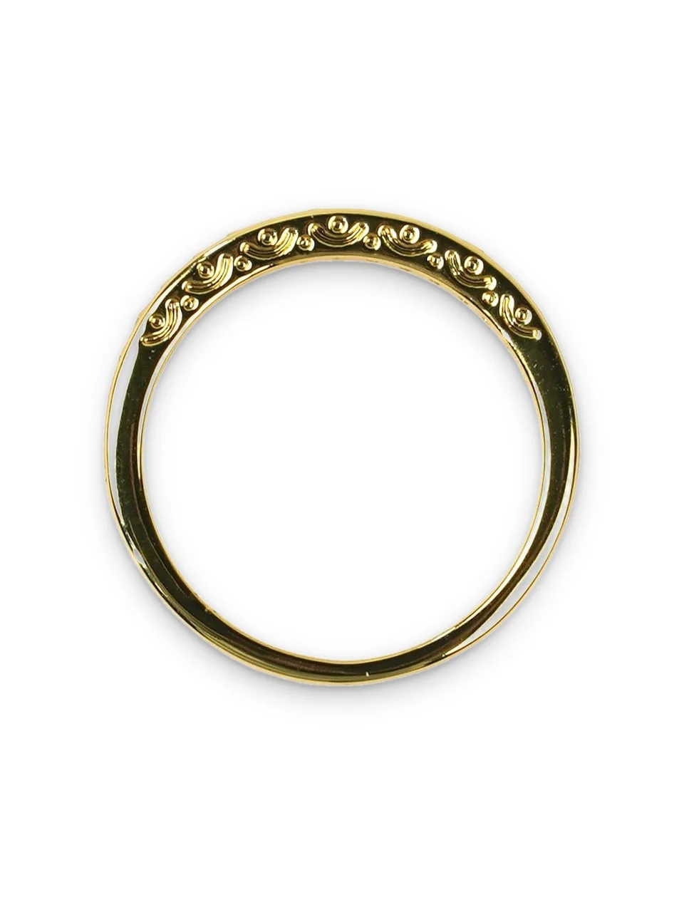 Кольцо бижутерия с фианитом, позолота 18K, фото 5