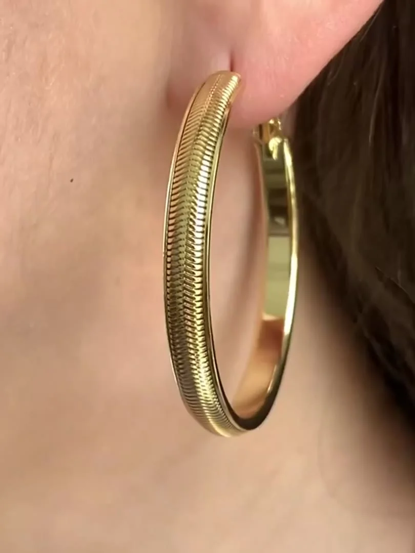 Серьги бижутерия позолота 18K желтого цвета, фото 9