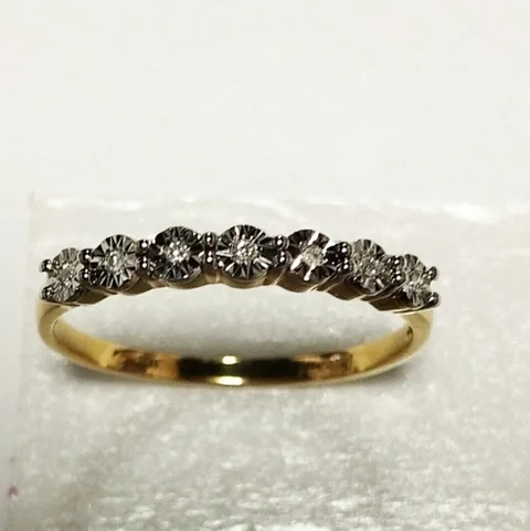 Uzuk Kumush 925 Brilliant (Tilla yugurtirilgan)