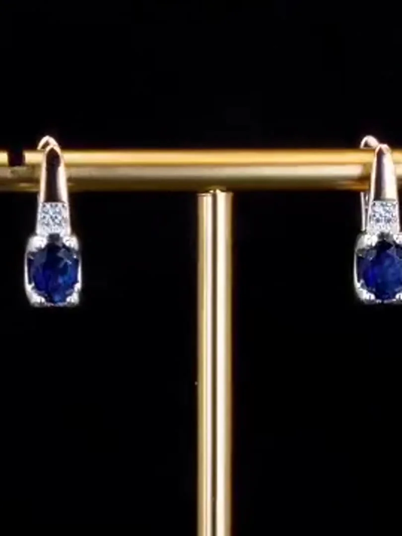 Серьги розовая позолота 18 карат, бижутерия, фото 8