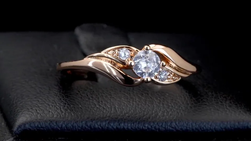 Серьги розовая позолота 18 карат, бижутерия, фото 5