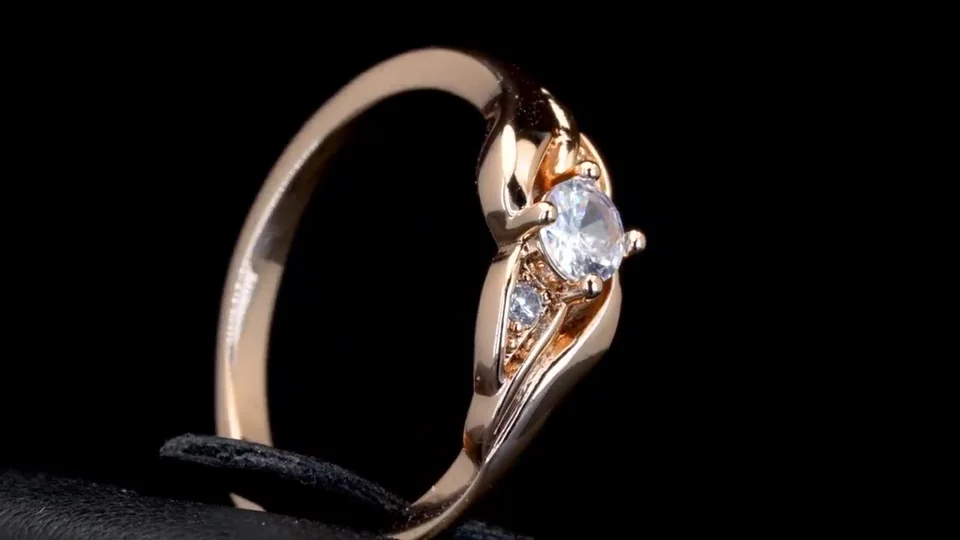 Серьги розовая позолота 18 карат, бижутерия, фото 9