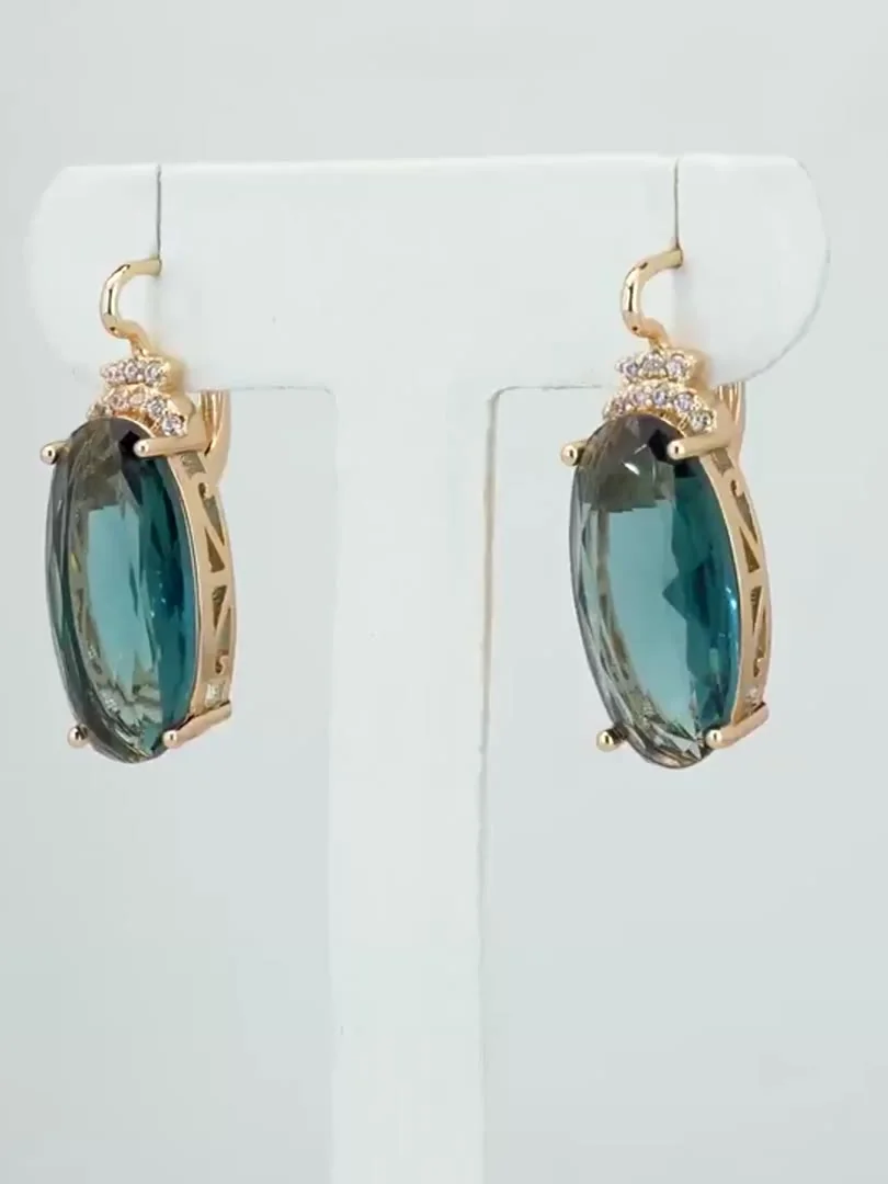 Ziraklar bijuteriya 18 karat pushti tilla yugurtirilgan, rasm 9