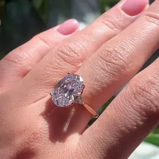 Кольцо бижутерия с фианитом, позолота 18K, фото 3