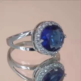 Кольцо бижутерия с фианитом, позолота 18k белое, фото 3