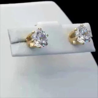 Кольцо бижутерия с кристаллом, позолота 18K, фото 3