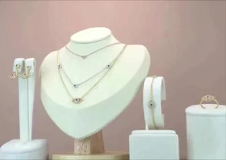 Komplekt bijuteriya 18 karat Sariq tilla yugurtirilgan Fianit, rasm 2